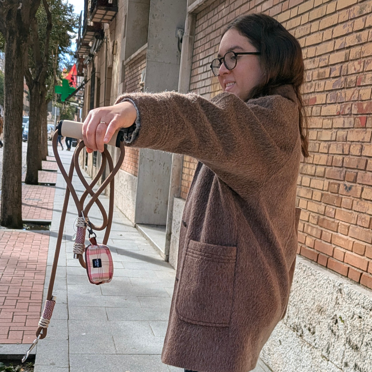 Correa de paseo para perro 'Rosé'
