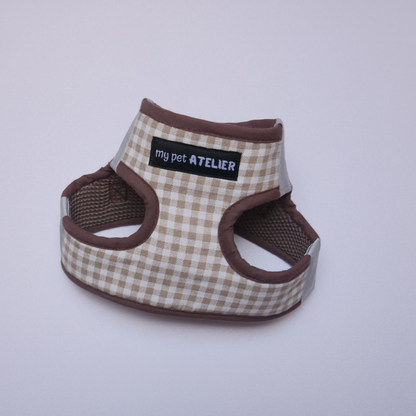 Arnés para perro 'Vichy' Marrón