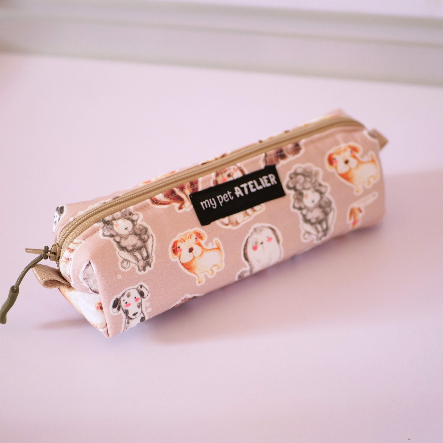 Estuche acolchado para bolígrafos Dogs Vintage