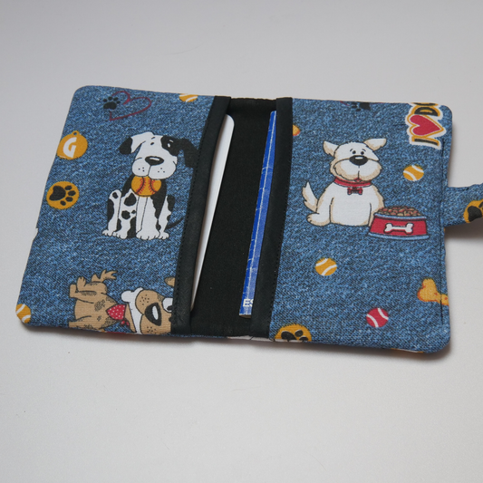 Portadocumentos para mascotas Love Dogs de Mi Tienda, con compartimentos para documentos y accesorios para perros.