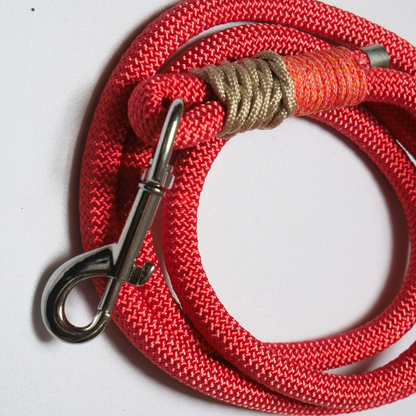 Correa de paseo para perro rosa con diseño de fresa, ideal para paseos seguros y cómodos.