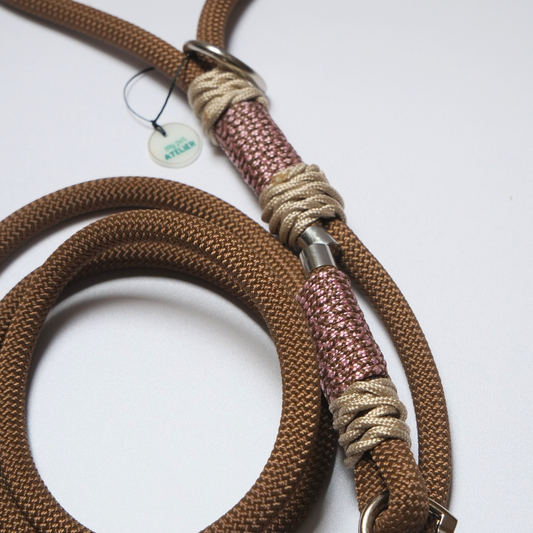 Correa de paseo para perro 'Rosé'