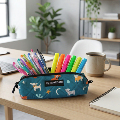 Estuche acolchado para bolígrafos Dogs