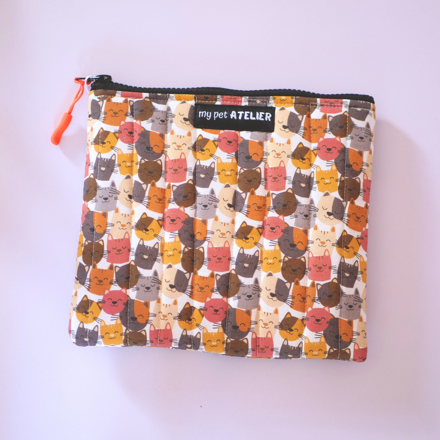 Neceser plano acolchado Cats Colores