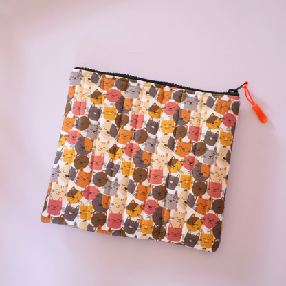 Neceser plano acolchado Cats Colores