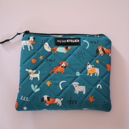 Neceser plano acolchado Dogs