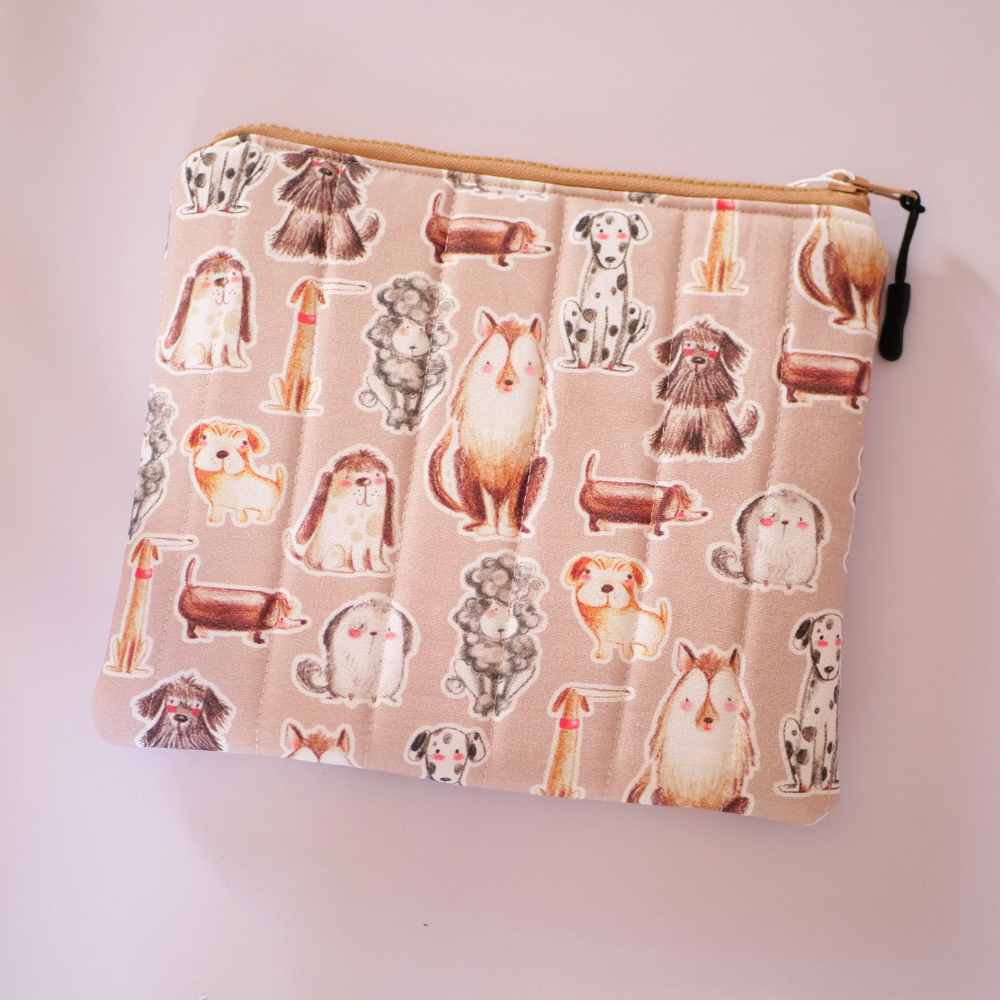 Neceser plano acolchado Dogs Vintage