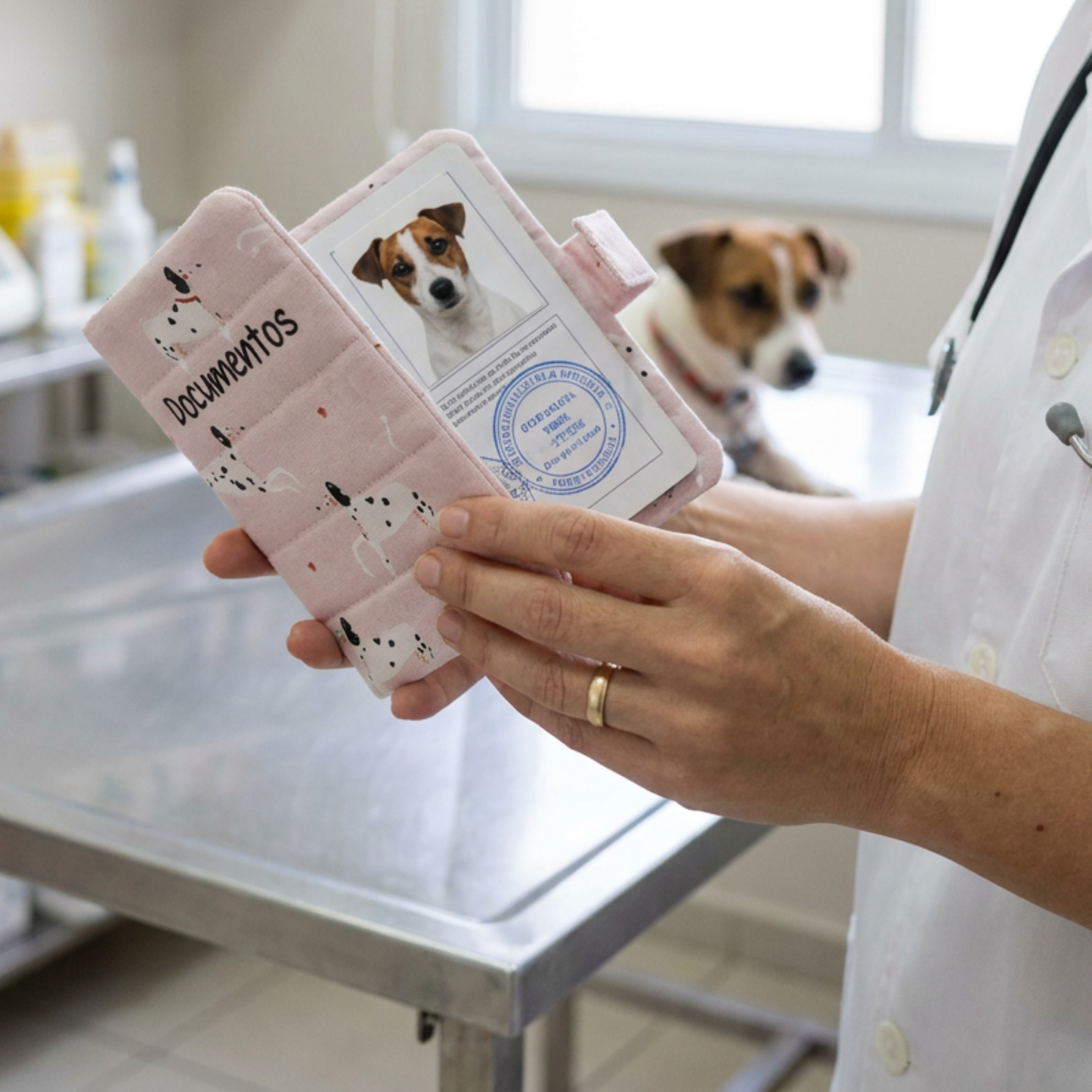 Portadocumentos para mascotas Dálmata